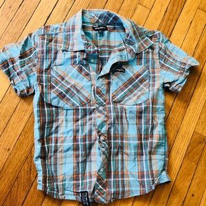 LRG short sleeve Boys button down.